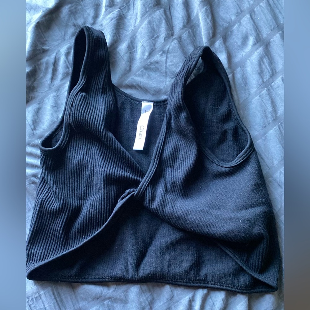 Black crop top